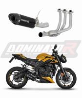 Laděný výfuk DOMINATOR TRIUMPH STREET TRIPLE 765 S / R / RS ´23-24 kompletní systém koncovka HP8 černá